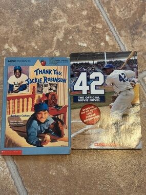 Vintage Jackie Robinson paperback books x2